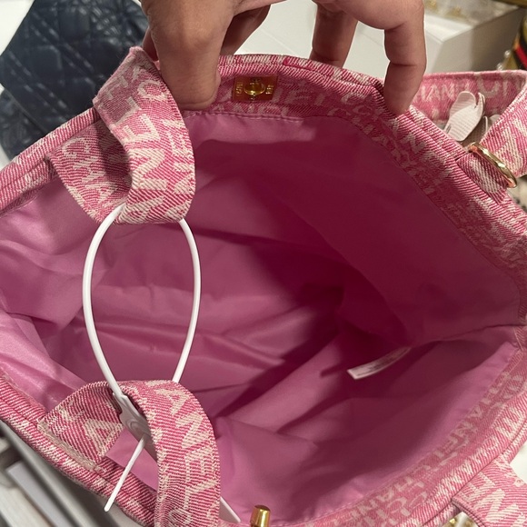 Chanel Pink Logo Tote with Gold Accents - Picture 11 of 13